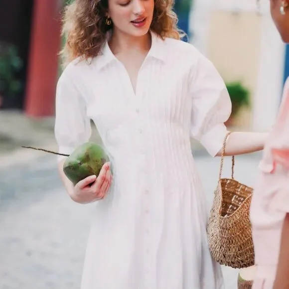 NEW RELEASE-Cinq A Sept - Women’s Monty Dress in White Size 2